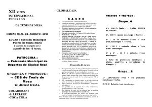 Tríptico XII OPEN INTERNACIONAL FEDERADO-Agosto-14