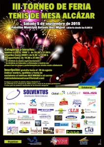 cartel III Torneo Feria Alcázar